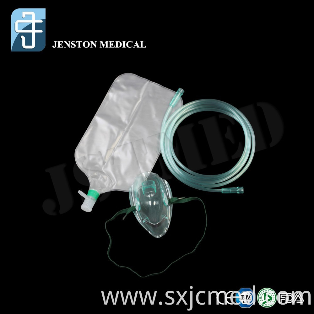 Disposable PVC Non-Breathing Emergency Oxygen Mask